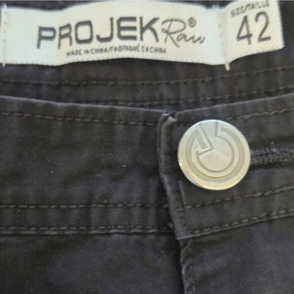 Projek Raw Men's 42 Black Denim Cargo Jean Shorts - Picture 2 of 9
